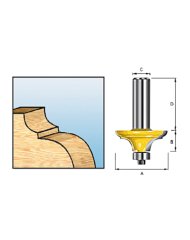 Multiprofielfrees met kogellager